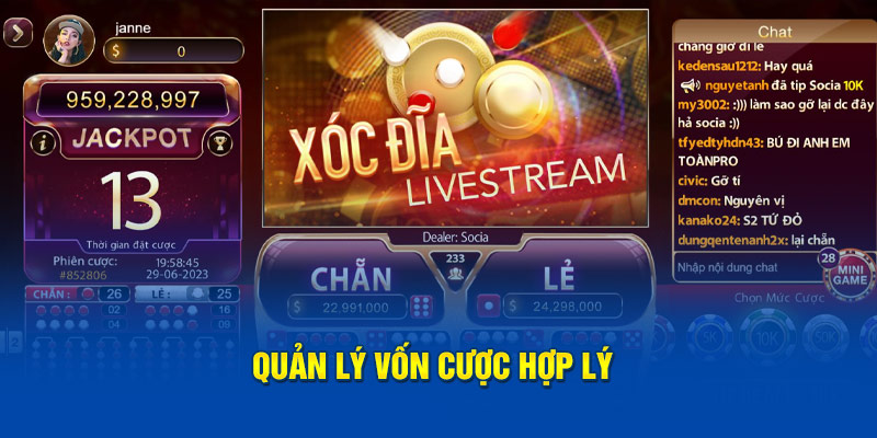 Quản lý vốn cược hợp lý