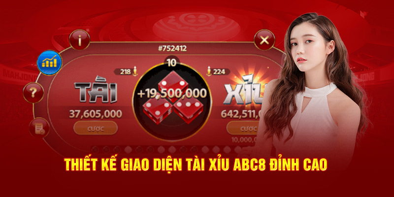 Thiết kế giao diện Tài xỉu ABC8 đỉnh cao